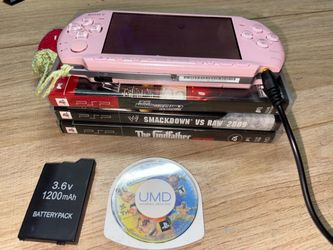 Sony PSP Pink Console with Games Bundle