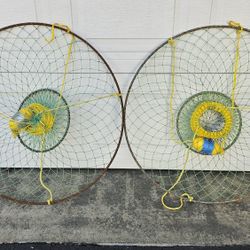 2 Complete Matching Crab Ring  / Pot Setups 
