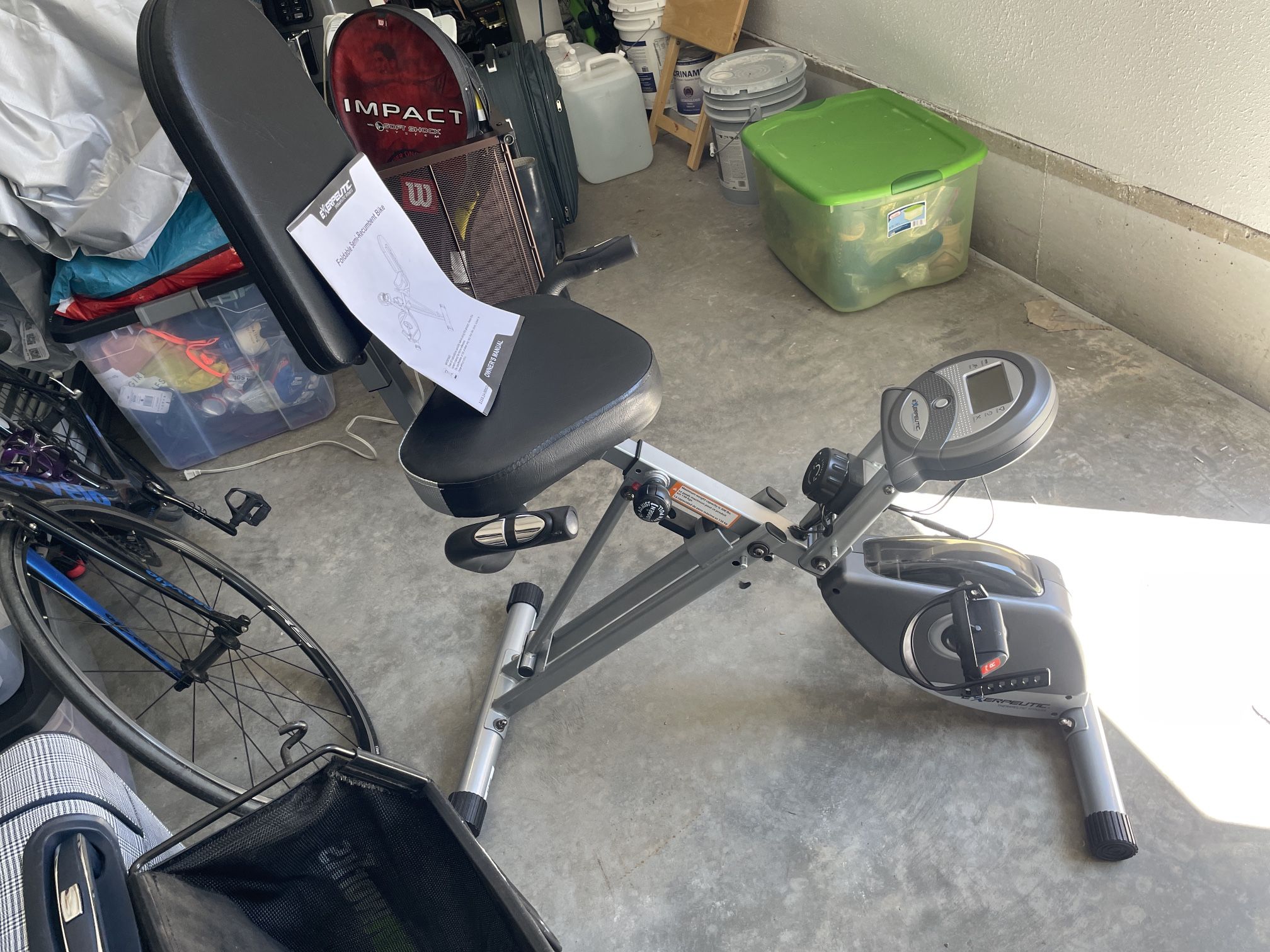 Recumbent Folding Exercise Bike