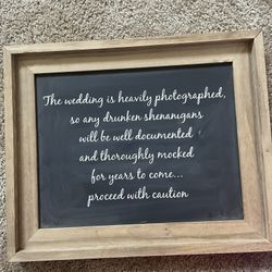 Wedding, Decor, Photo Sign, 