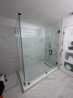Shower glass door