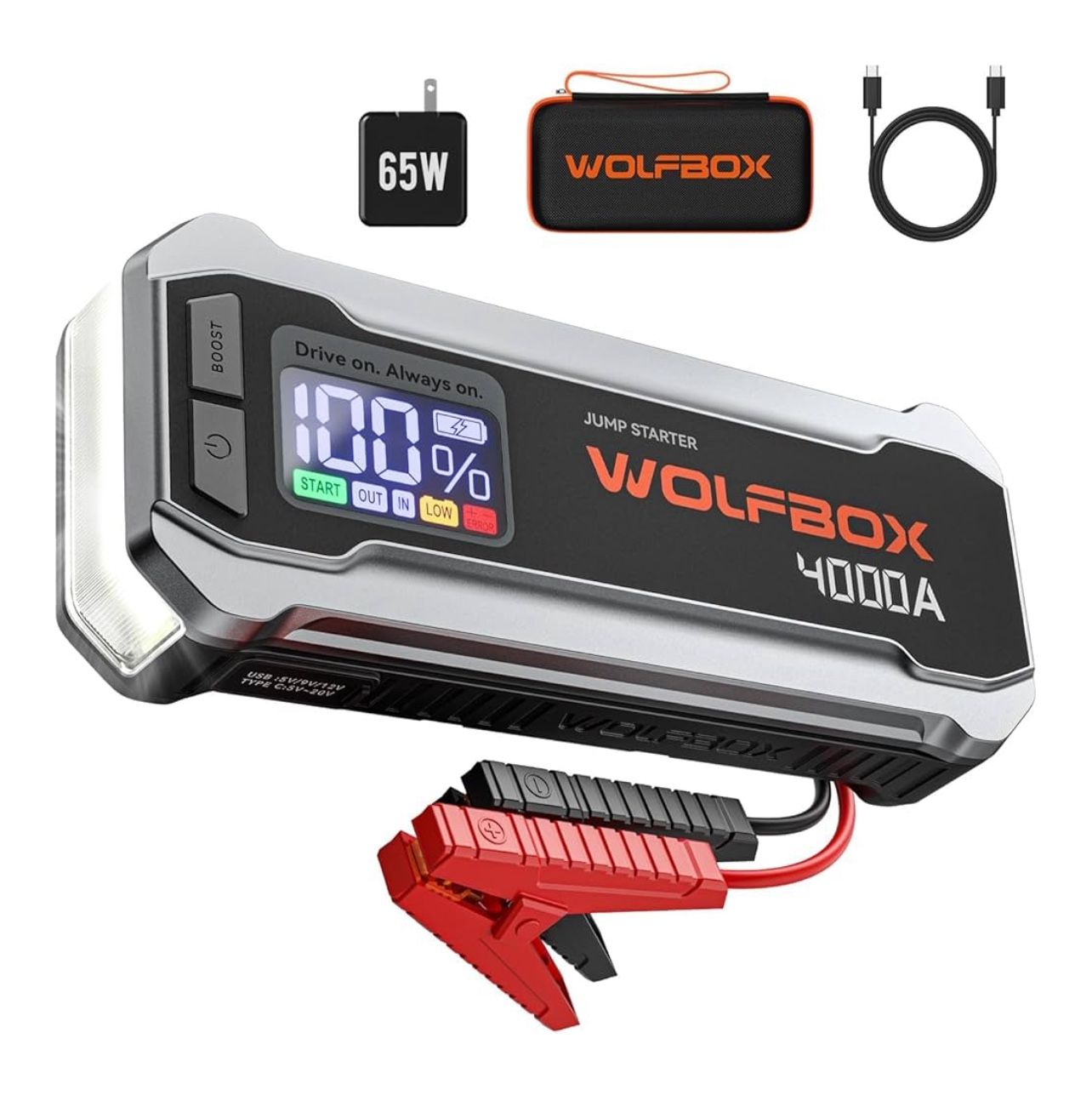 WOLFBOX 4000A Jump Starter