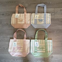 New Trader Joe’s Striped Mini Canvas Tote Bags