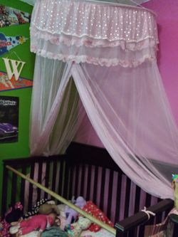 Crib and canopy