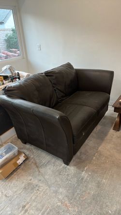 FREE 2 seat Sofa Brown Leather