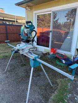 Makita Dual Bevel Chop Saw with laser  Stand