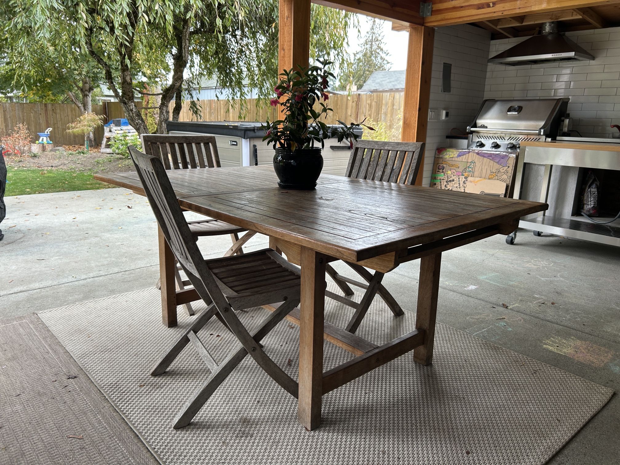 Teak Patio Table & Chairs 