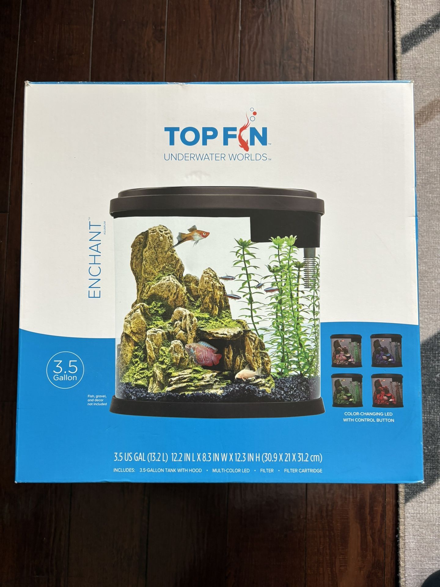 Fish Tank With Accessories- 3.5 Gallon