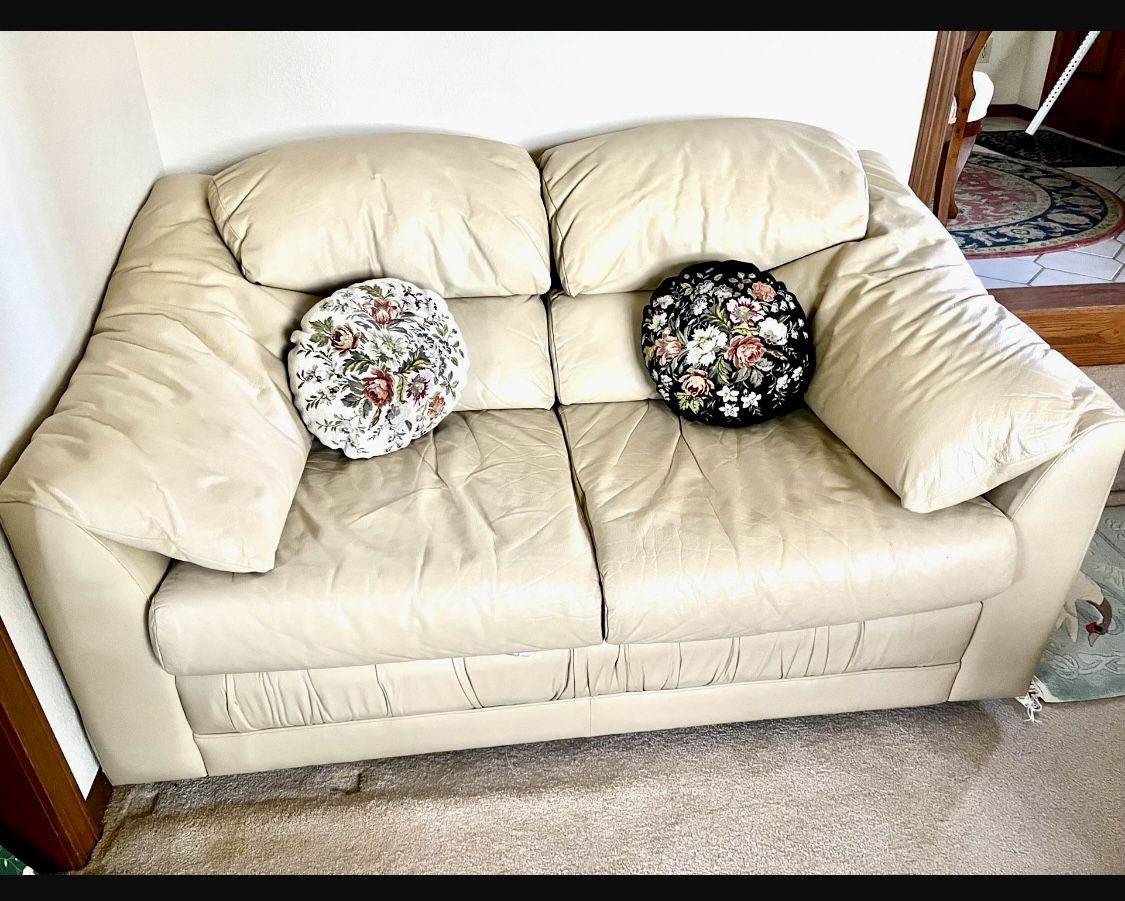 Leather Love Seat