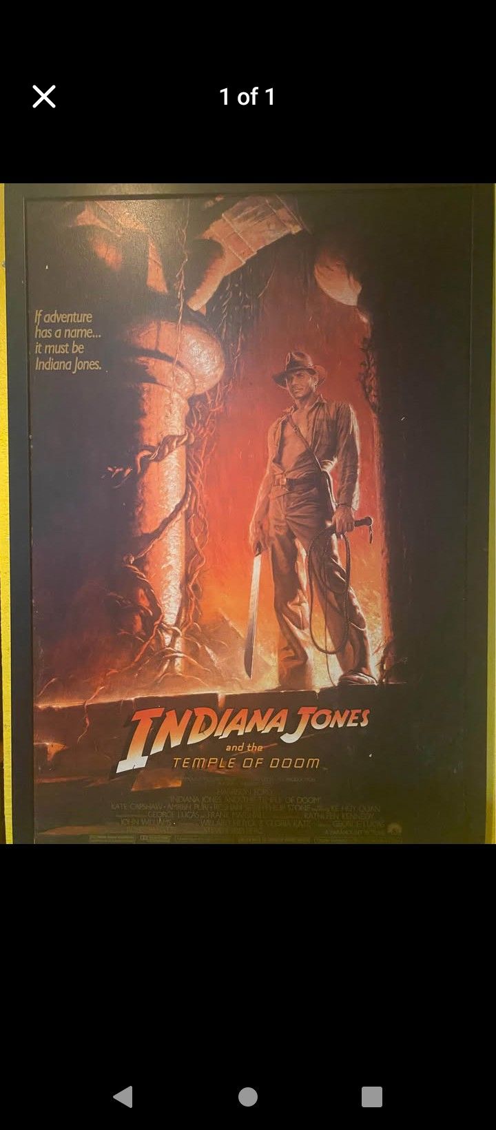 Indiana Jones Movie Poster