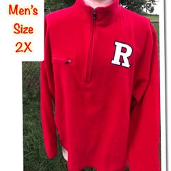 Rutgers Fleece Men’s Red Sweater size 2X