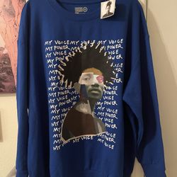 Plus Size Blue Unisex Graphic sweatshirt size 3X NEW