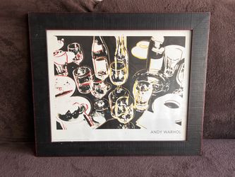 Andy Warhol Print in Frame