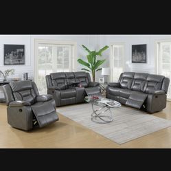 3pc Sofa Set Recliner 