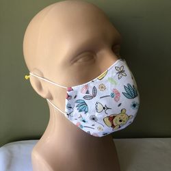 Cotton face mask with filter made in USA