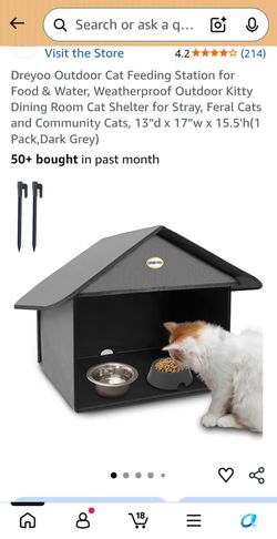 Cat food shelter