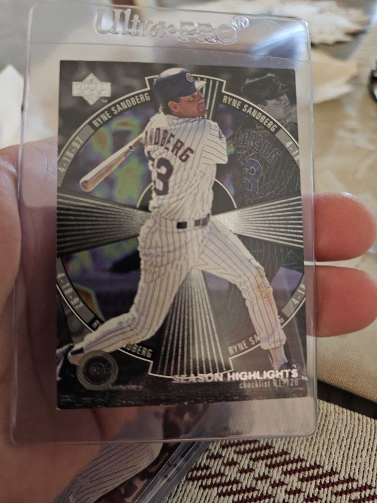Ryne Sandberg Chicago Cubs Legend Baseball Cards Lot