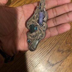 Custom Wrapped Pendant