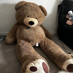 Giant Stuffed Brown Teddy Bear 6ft, Smoke-free Home
