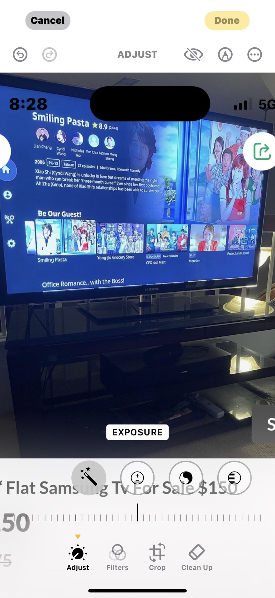 55 “ Flat Samsung Tv For Sale $125