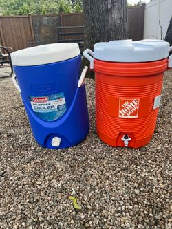 Two 5 Gal Beverage Coolers