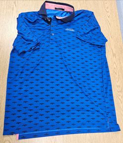 Pre-owned Greyson Golf Osprey Polo (Desert Mountain Emblem) Men's Size Large