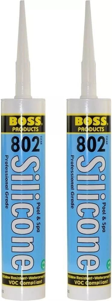 1 Tube Of Boss Silicone 802 Pool And Spa CLEAR