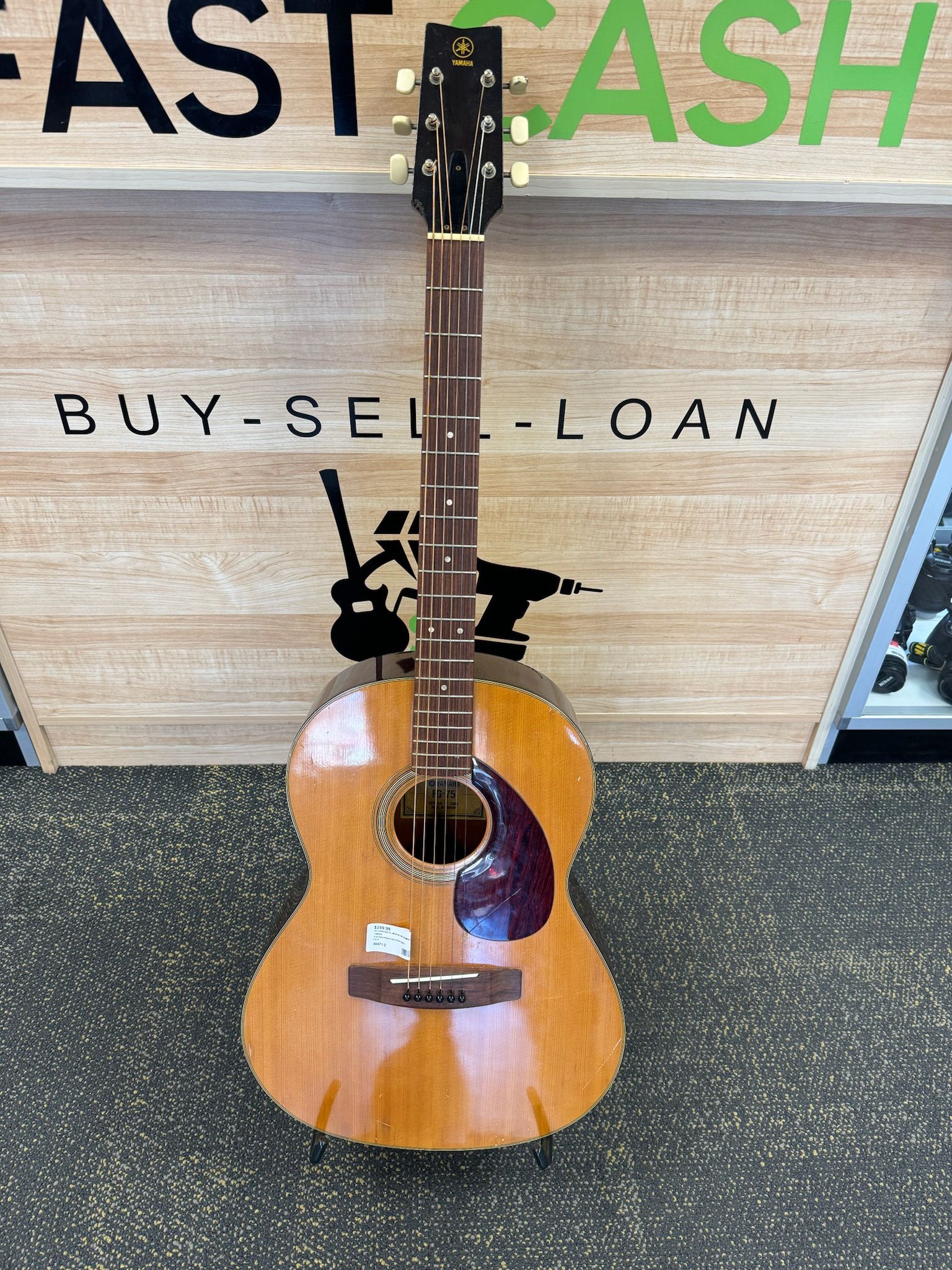 Yamaha FG-75 FOLK ACOUSTIC GUITAR HAS SCRATCHES