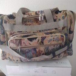 New Tapestry Cat Duffle Bag Or Carry On Luggage Ect