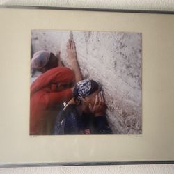 Professionally Framed ART in  nice metal Frame : Wailing Wall