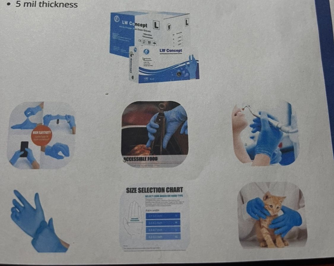 Guantes De Plástico - Gloves - Cajas De Mil Piezas