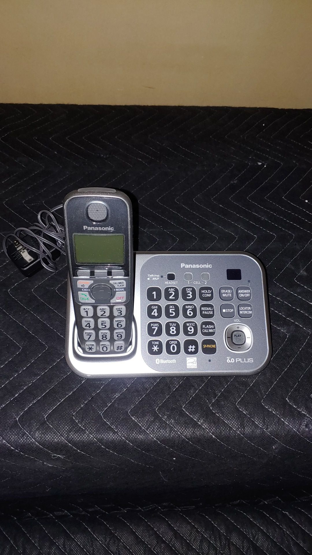 Panasonic model #KX-TG77041 cordless phone DECT 6.0 Plus Bluetooth with answering machine