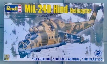 Revell MiL-24D Hind Helicopter Model Kit 1/48 Scale New Sealed. 