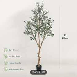 7ft artificial olive tree fake potted plants without pot New in Irvine