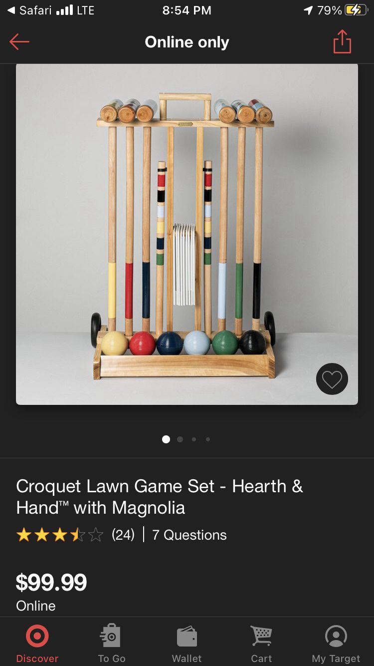 Croquet Lawn Game Set 