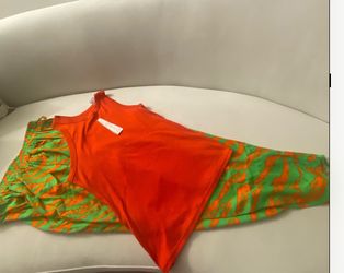 Orange and Green  Outfit