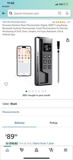 Panecei Wireless Meat Thermometer 