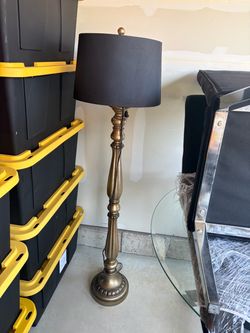 Floor Lamp Gold & Black