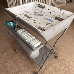 Standing and Folding Change Table