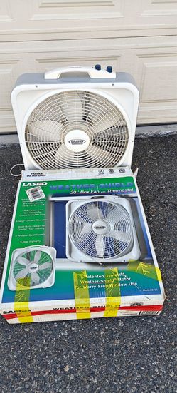 90% new Lasko  20inch square fan