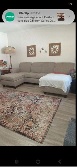 Couch with 2 ottomans
