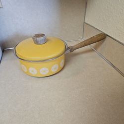 MCM Enamelware Pot & Lid 