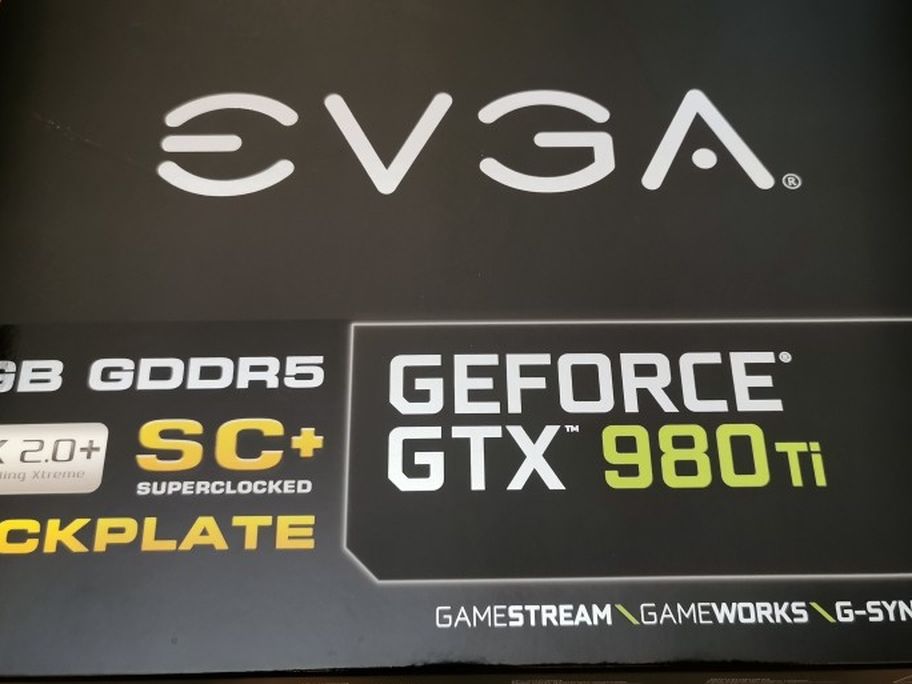 EVGA GTX 980ti. Nvidia