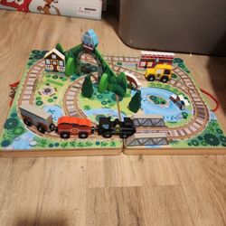 Melissa & Doug 17 Piece Take Along Railroad