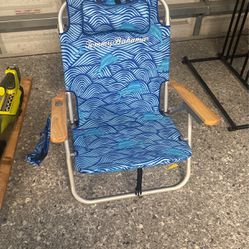Tommy Bahama Swimming Marlins Deluxe Backpack Beach Chair