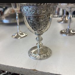 Sterling Silver Goblet Cordial Antique Cup