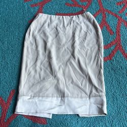 Beige silk lining skirt