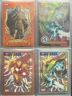 2026 Topps Finest Fantastic Four Doctor Doom Alex Ross /25 Doomasaur /4 Lot SSP