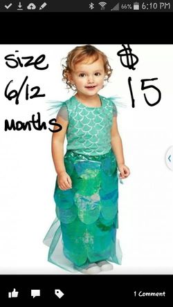 Mermaid baby halloween costume