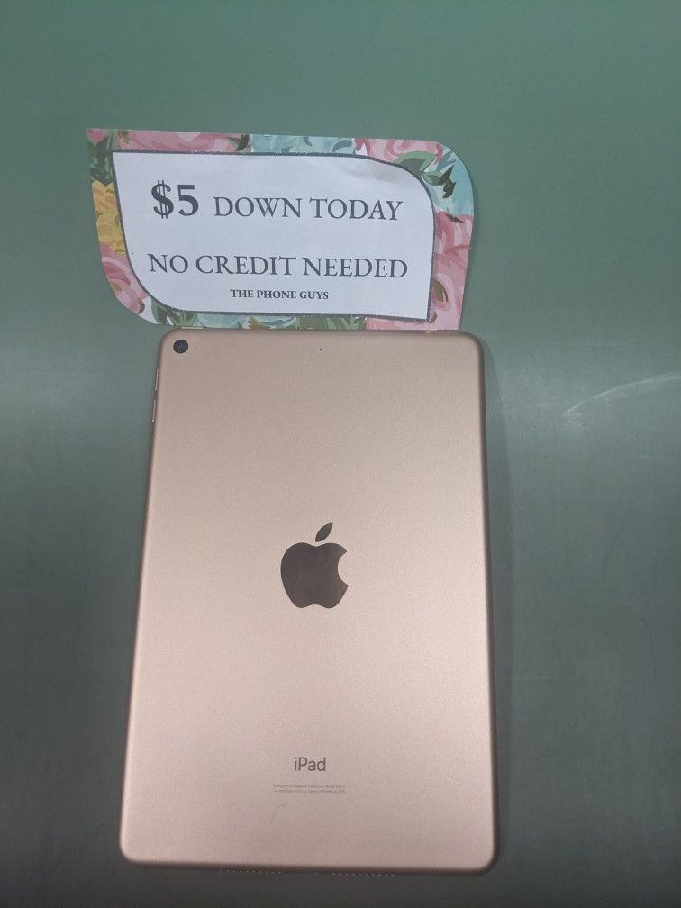 Apple IPad Mini 5 Wifi 64gb - 5 Dollars Down No Credit Needed!